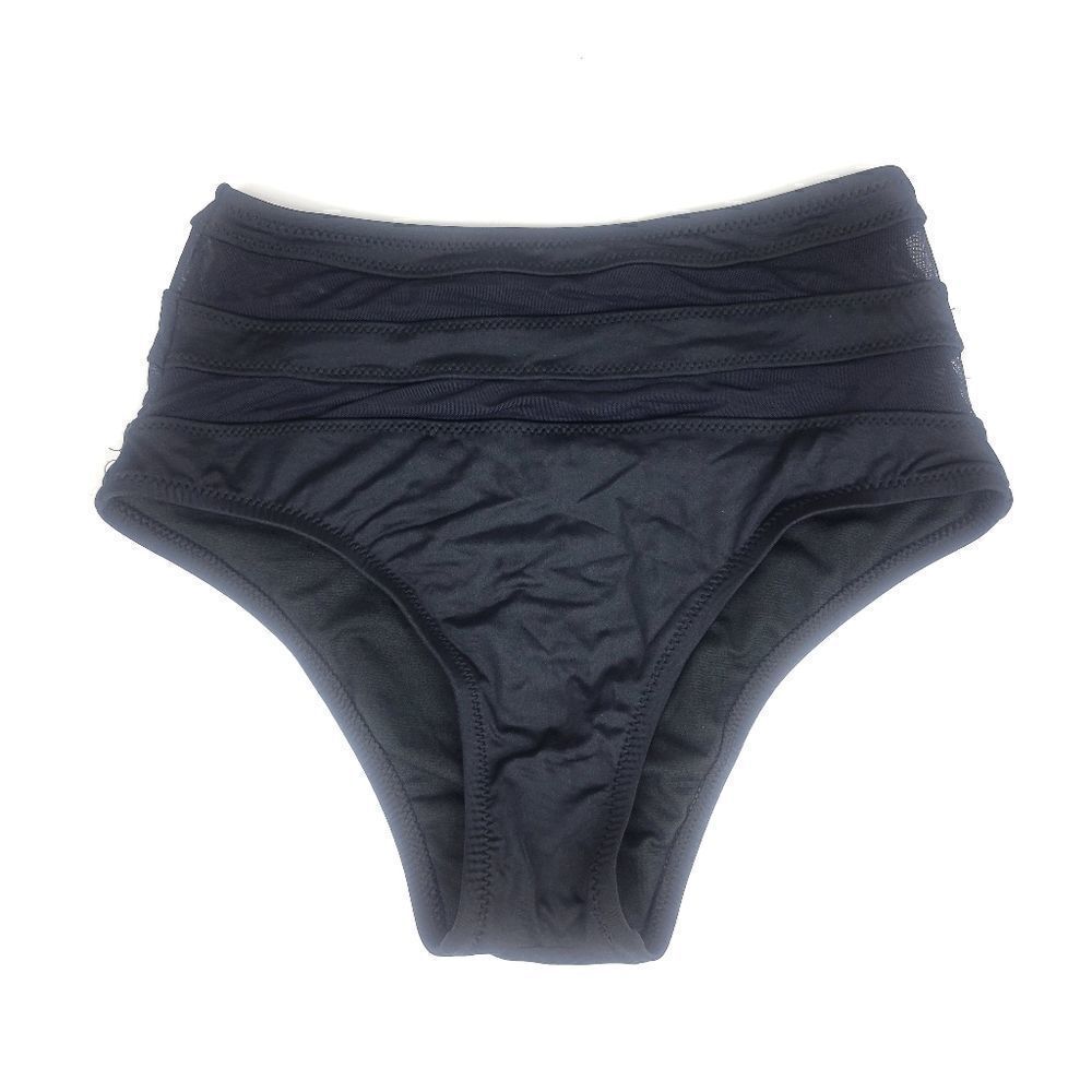 Shade and Shore Black Highwaist Bikini Bottoms Size Small